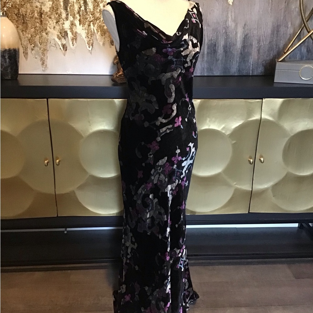 Black Silver and Purple Maxi Dress - Picture 9 of 16